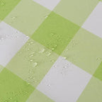 Cupuamon 2 Pack Waterproof Polyester Fabic Square Checkered Tablecloth，54x54 Outdoor Table Cloth，Oil Stain Prevention Table Cloth for Pinics and Parties（Emerald and White） - Image 5