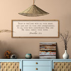 comurdyo Trust in the Lord With All Thine Heart Wall Decor 32"×12" Wood - Image 6