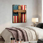 Ship Next Day – Framed American Flag Canvas Art, Patriotic Wall Decoration, Christian Home Decor, Independence Day Gifts, Stars and Stripes Painting, Made in USA - Image 5