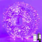 JMEXSUSS 400 LED Purple Halloween Lights Outdoor, Purple String Lights by JMEXSUSS