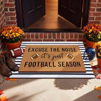 Tinideya 2 Pcs Football Layered Doormat Set for Game Day Front Porch - Image 4