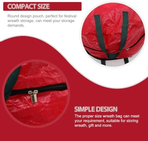 GANAZONO Christmas Wreath Storage Bag with Handles, Double Layered Pe - Image 3