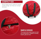 SEWACC Double Layered Wreath Bag PE Round Christmas Storage with Handles - Image 3
