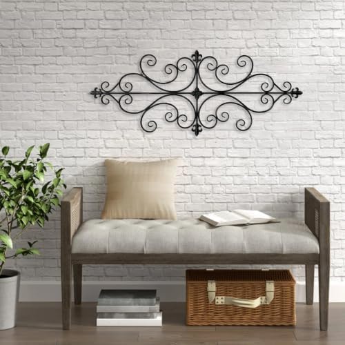 Sintosin Antique Wrought Iron Wall Decor 45 x 18 inch, Copper-colored - Image 5