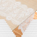 cobee 20 Pcs White Lace Table Runners, 14 x 120 Inch Rustic Embroidered Boho Table Runner Vintage Floral Wedding Decoration for Bridal Shower Vintage Party Decor by Unknown