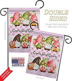 Gnome Sweet Garden Flag Set Wall Holder Life Home Flower Vintage Rustic Everyday Floral Classic Small Decorative Gift Yard House Banner Double-Sided Made In USA 13 X 18.5 - Image 3