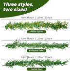 9ft Artificial Eriksson Cypress Garlands, Artificial Christmas Garlands Faux Green Cedar Fake Pine Needles Garland for Table, Stairs, Mantle, Holiday Decor(Eriksson Cypress,9 FT) - Image 3
