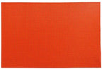 Restaurantware Tangerine Vinyl Woven Placemat, 16 x 12 in, 6 Pack - Image 2