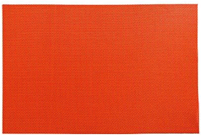 Restaurantware Tangerine Vinyl Woven Placemat, 16 x 12 in, 6 Pack - Image 2