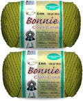 Pepperell Crafts Bonnie Braid Macrame Cord | 6mm x 100yd Lime (Value 2-Pack) | Twisted Polypropylene Cord for DIY Crafts, Plant Hangers, Wall Hangings, Crochet & Macrame | Long-Lasting, Vibrant Color by PepperellCrafts