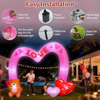 Lewondr 8FT Valentine's Day Inflatable Outdoor Decorations - Image 6