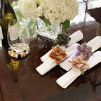 Global Crafts - Handmade Felt Napkin Rings Set, Succulent Multicolor, 4-Pack - Unique Plant Decor - Image 3