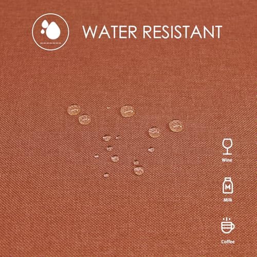 BALCONY & FALCON Rectangle Table Cloth Waterproof Cinnamon 55"x95" - Image 4