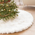 iMucci 60Inch Large Wool Fur Christmas Tree Skirt Extra Large Tree Skirt Plush White Christmas Tree Skirt for New Year Holiday Xmas Home Party Decor by InnovativeDanceMovementsUniqueComfortableDancewearConfidentlgnitedreams