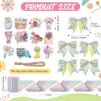 Halfchet 43 Pcs Spring Tree Decorations Spring Hanging Ball Ornaments for Small Tree Colorful Hanging Ornaments Decoration for Home Spring's Party Holiday Supplies - Image 3