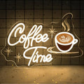 Coffee Time Neon Sign Coffee Bar Neon Light Wall Decor for Café & Home Bar by DREAMFORT