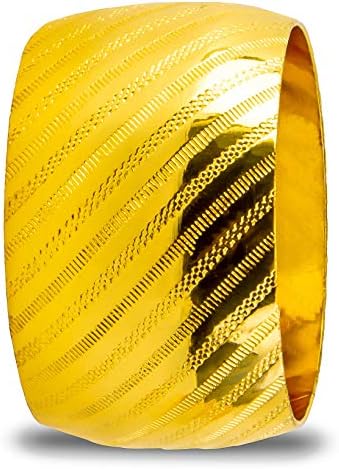 13 Inch Round Elegant Serve ware Charger Plates with Matching Napkin Rings, Wedding, Dinner party, Event - Choose from our Variety of Styles and Quantities (12, Moslem Gold) - Image 6