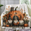 Fall Gnome Throw Blanket, Autumn Pumpkin Fleece Blanket for Couch Bed Sofa, Thanksgiving Blankets and Throws, Decor & Gifts, Super Soft Plush Flannel Blanket, 50x70 by Unknown