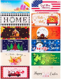 Timgle 12 Pcs Seasonal Door Mat Inserts Interchangeable, 22x10 Inch by Timgle