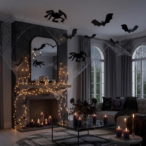 Thenshop 17 Pcs Halloween Hallway Decorations Indoor LED String Lights - Image 5