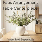 Faux Arrangement - Olive & White Berry, Realistic Greenery Stems For Vase - Image 3