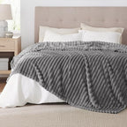 Bedsure Soft King Size Blankets for Bed Frost Gray 108"x90" - Image 3