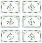 patdrea Designer Vintage French PVC Placemats Set of 6,12"x17"-Ivar B by patdrea