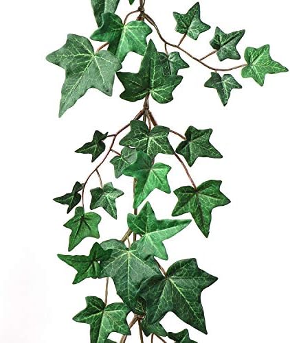 Larksilk 6 Ft Silk English Ivy Garland 6-Pack, Faux Greenery Vine - Image 4