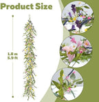 5.9FT Artificial Flowers Garland Flower Vines Summer Flower Garland - Image 3