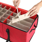 Sattiyrch Christmas Ornament Storage Box,Box Contributes Slots for 128 Holiday Ornaments 3-Inch - Image 3