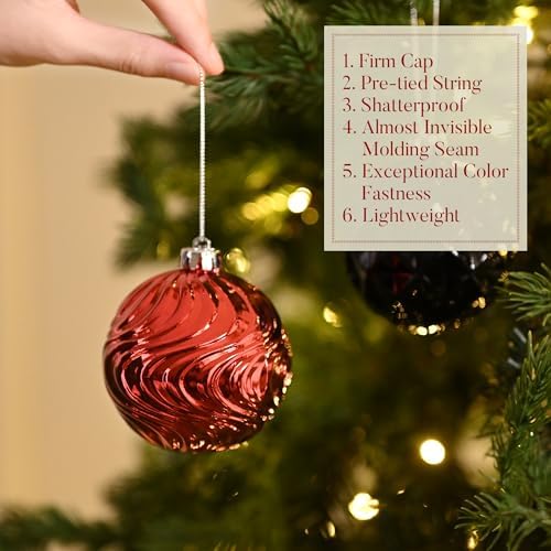 Valery Madelyn 100ct Christmas Tree Decorations Variety Ball Ornaments Set - Image 5