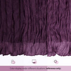 14 Pack Dark Purple Cheesecloth Table Runner 17x108 Inch Semi Sheer Boho Gauze Cheese Cloth Fabric Table Runners, for Wedding Party Baby Shower Birthday Home Decor Garden Farmhouse - Image 7