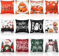 12 Pcs Fall Pillow Covers 18 x 18 Inch Holiday Throw Pillow Covers Pumpkin Cushion Case Pillowcase for Indoor Outdoor Farmhouse by Unknown