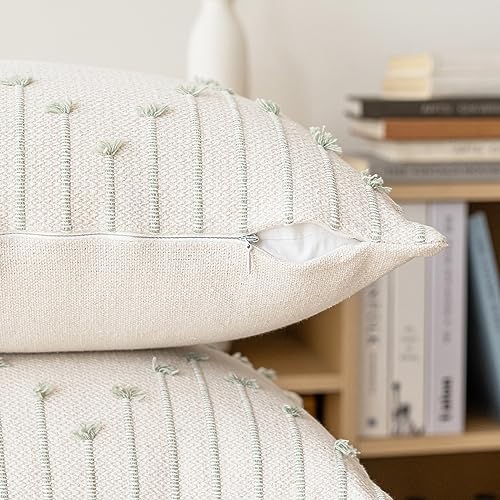 LILEPOY Boho Throw Pillow Covers 20x20 Farmhouse Decorative Pillow case - Image 3