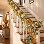 Fall Garland for Mantel, 6 FT Fall Garland with Lights - Image 3