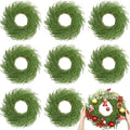 Zeyune 8 Pcs 14" Christmas DIY Green Wreath Artificial Wreath, Norfolk Pine by Zeyune