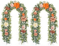 Waipfaru 6Ft Fall Garland Decor, 2 Pack Eucalyptus Flower Garland for Table by Waipfaru