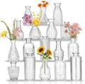 Glass Bud Vases in Bulk Small Mini Clear Vase for Flowers 17pc by PXDSDXJJWEDDING%EF%BC%86HOMEDECOR