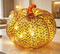 Fall Decorations for Home,Mercury Glass Pumpkin Lights with Timer(Orange) by CFDECORCandlesandHolders