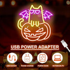Halloween Cat Pumpkin Neon Sign, 13.4x13 Inch LED Wall Decor Light - Image 4