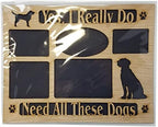 MEMORY MATS & WORD ART Wall Sign, Hand-Made Wooden Decoration Plaque for Home and Office- Real Wood - Made in The USA - 11 x 14 x 13 inches (Yes_I_really_do_need_all_these_dogs) - Image 2