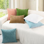 CaliTime Decorative Throw Pillow Covers 26 X 26 Inches Light Blue Grey - Image 4