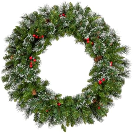 National Tree Company 30in Pre-Lit Crestwood Spruce Christmas Wreath by Unknown