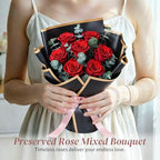 Lewondr Preserved Flowers Bouquet, Red Roses Forever Flowers for Delivery - Image 6
