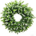 26” Large Artificial Eucalyptus Wreath for Front Door Rustic Summer Door Greenery Wreath Spring Floral Wreaths Farmhouse Wreath for Indoor Outdoor Home Festival Celebrations by Unknown