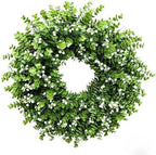 26” Large Artificial Eucalyptus Wreath for Front Door Rustic Summer Door Greenery Wreath Spring Floral Wreaths Farmhouse Wreath for Indoor Outdoor Home Festival Celebrations by Unknown