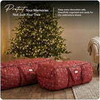 Covermates Christmas Tree Storage Bag, Red Snowflake - Image 2