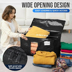TAILI 12 Pack Black Extra Large Moving Bags,Storage Bag with Visible Window - Image 4