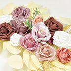 Gold Wedding Arch Flowers Decor Set of 2 - Image 4