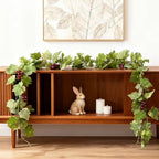 4PCS Artificial Grape Vines with Fruits, Greenery Leaf Garland Plant, 6.56Ft Fake Grapes Leaves for Indoor Outdoor Home Decoration Wedding Party Photo Wall Display - Image 5